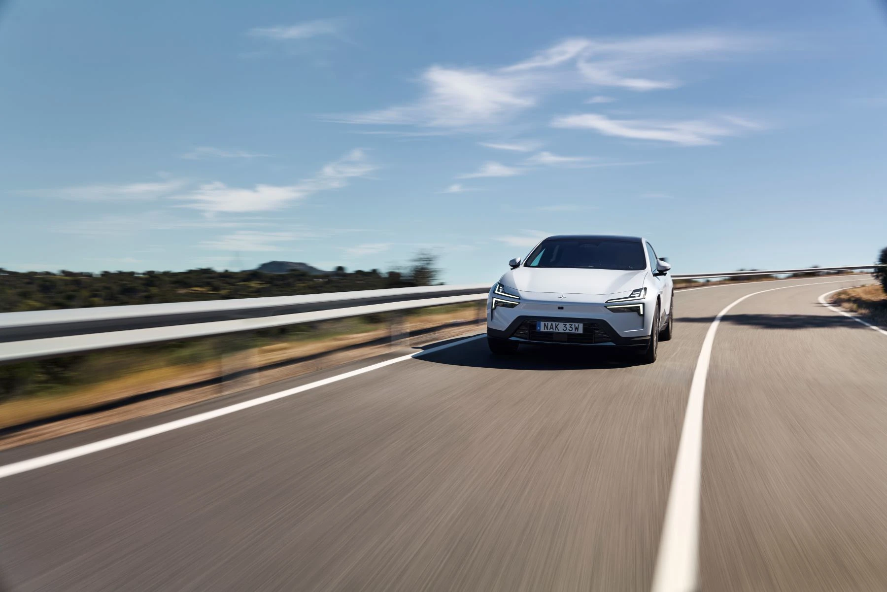 Polestar 4 2025 Koerende Forfra