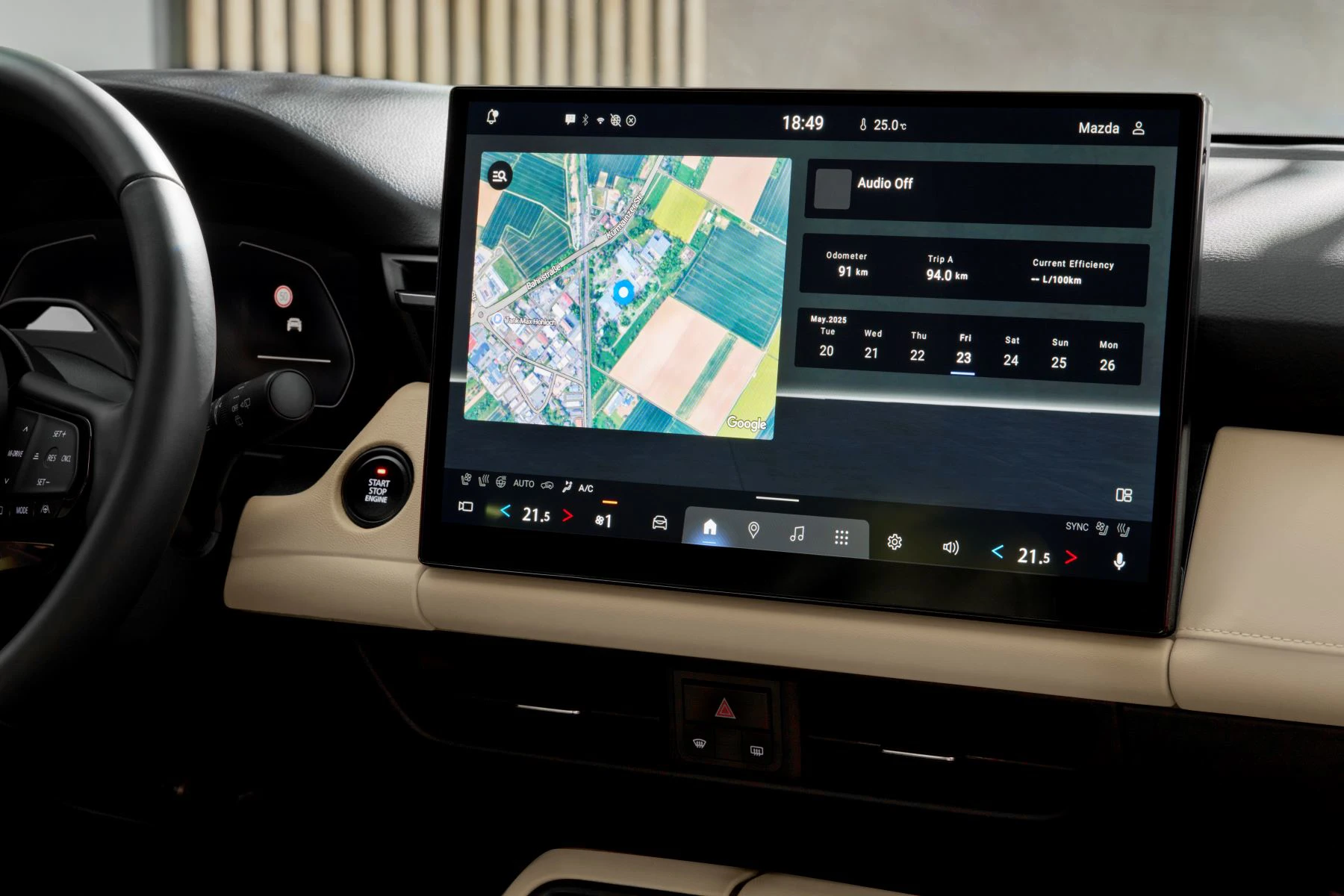 Mazda CX 5 2025 Skaerm