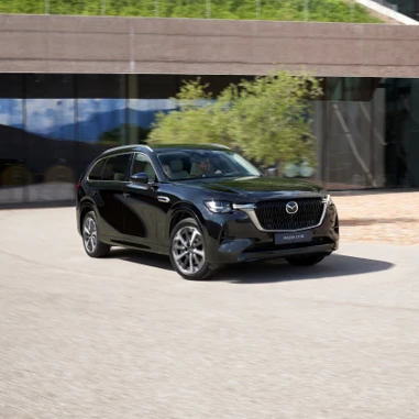 Mazda CX 80 2024 Sort Forfra Overlay