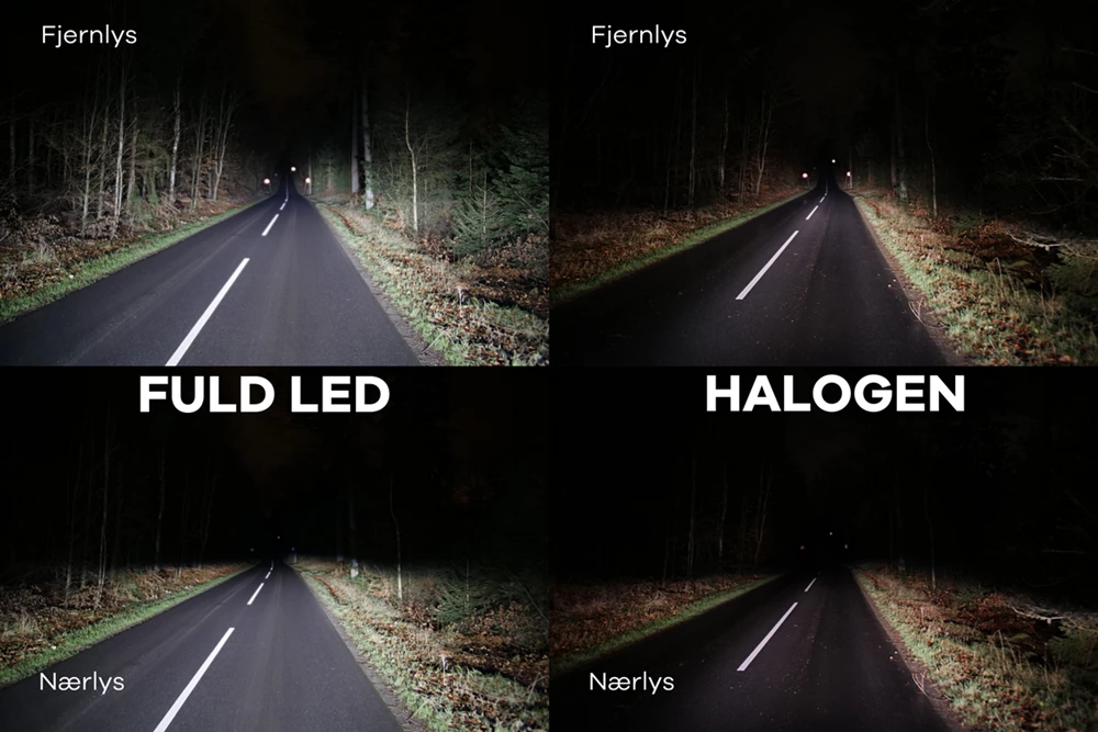 Se testen: Fuld LED-lygter markant bedre end halogenlygter - BN