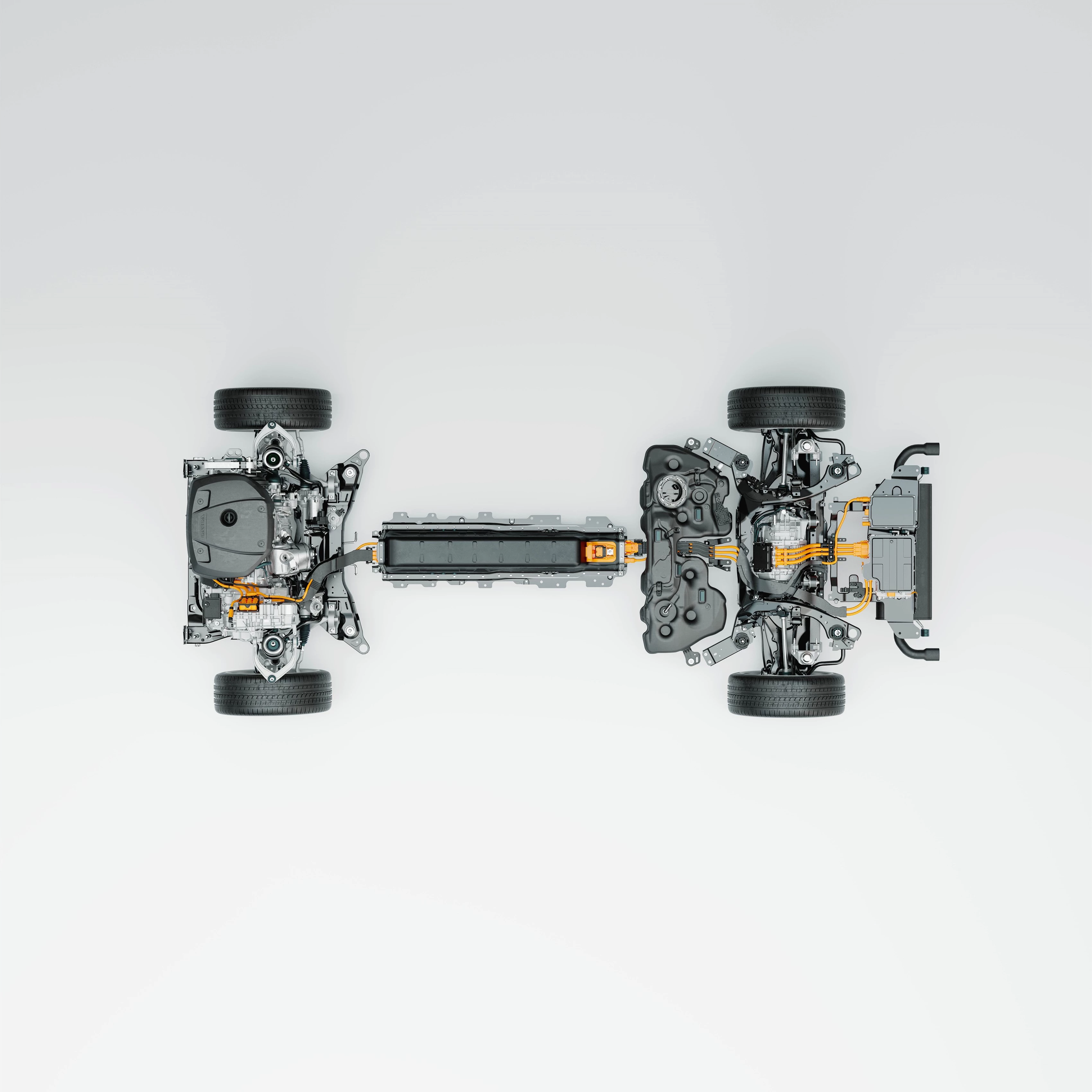 2049 Technical Cutaway Volvo Cars New Recharge Plug In Hybrid Powertrain