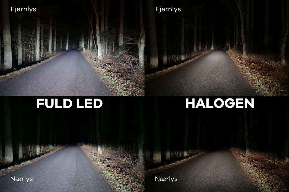 Se testen: Fuld LED-lygter markant bedre end halogenlygter - BN