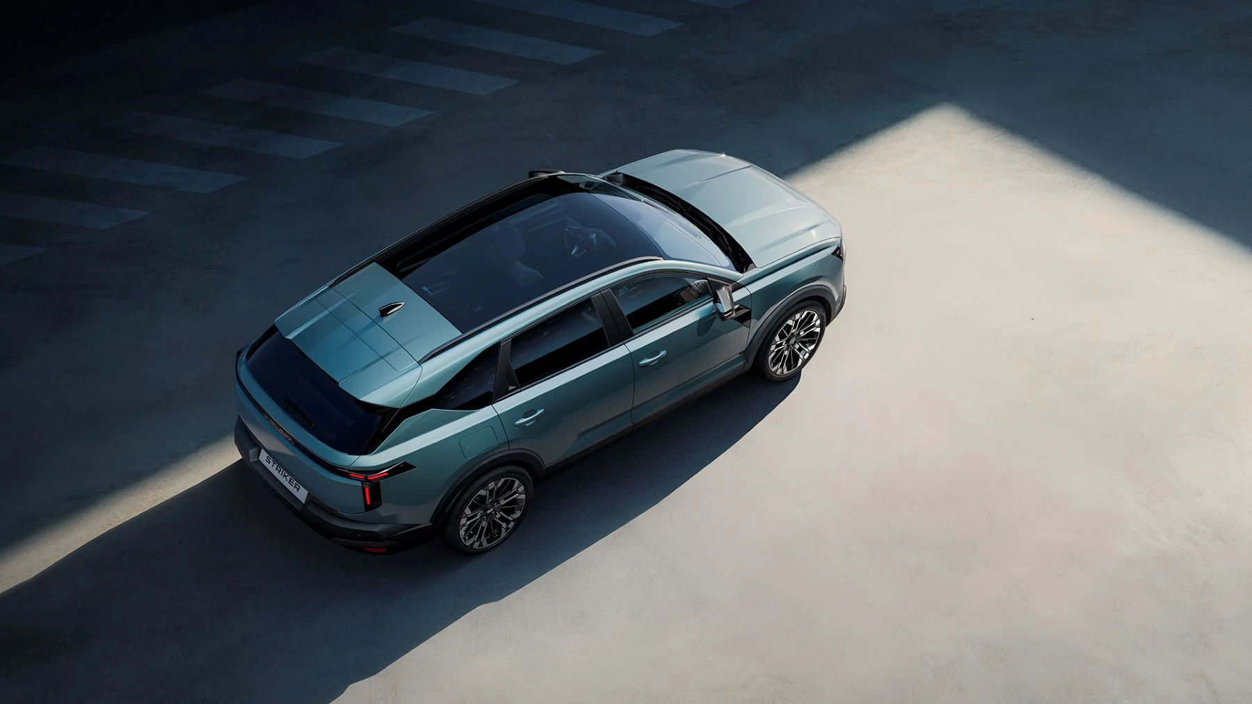 Dacia Striker 2026 Ovenfra