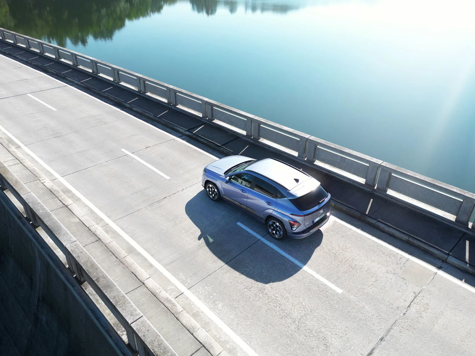 Hyundai Kona Electric 2025 Skraa Drone
