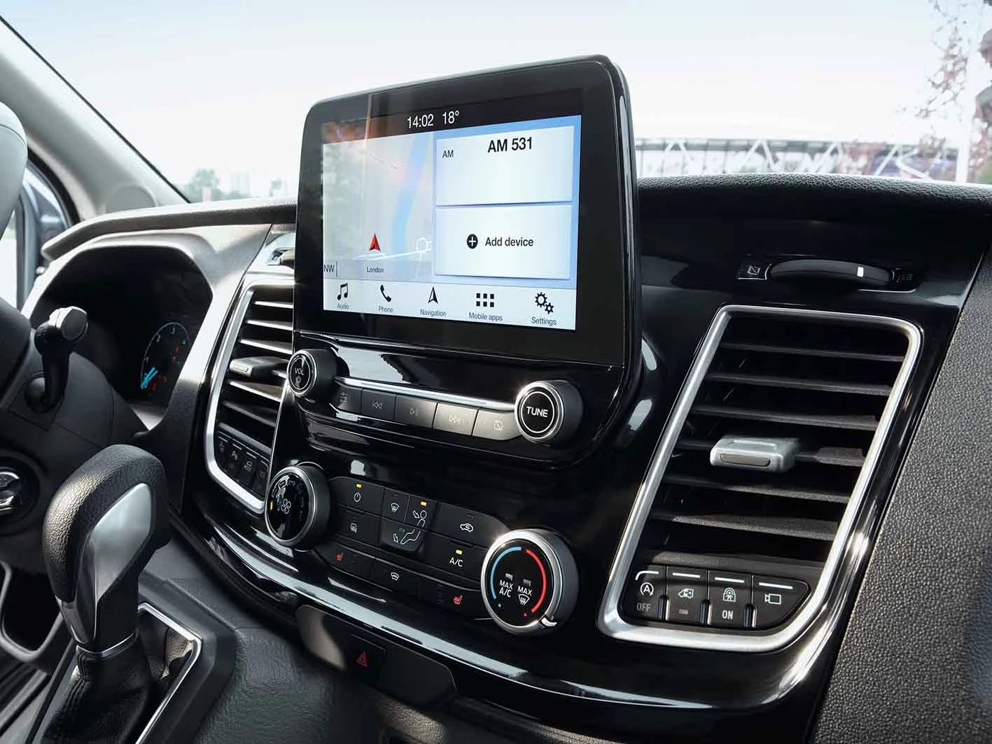 Ford Transit 2019 Interioer Touchscreen Elektronik