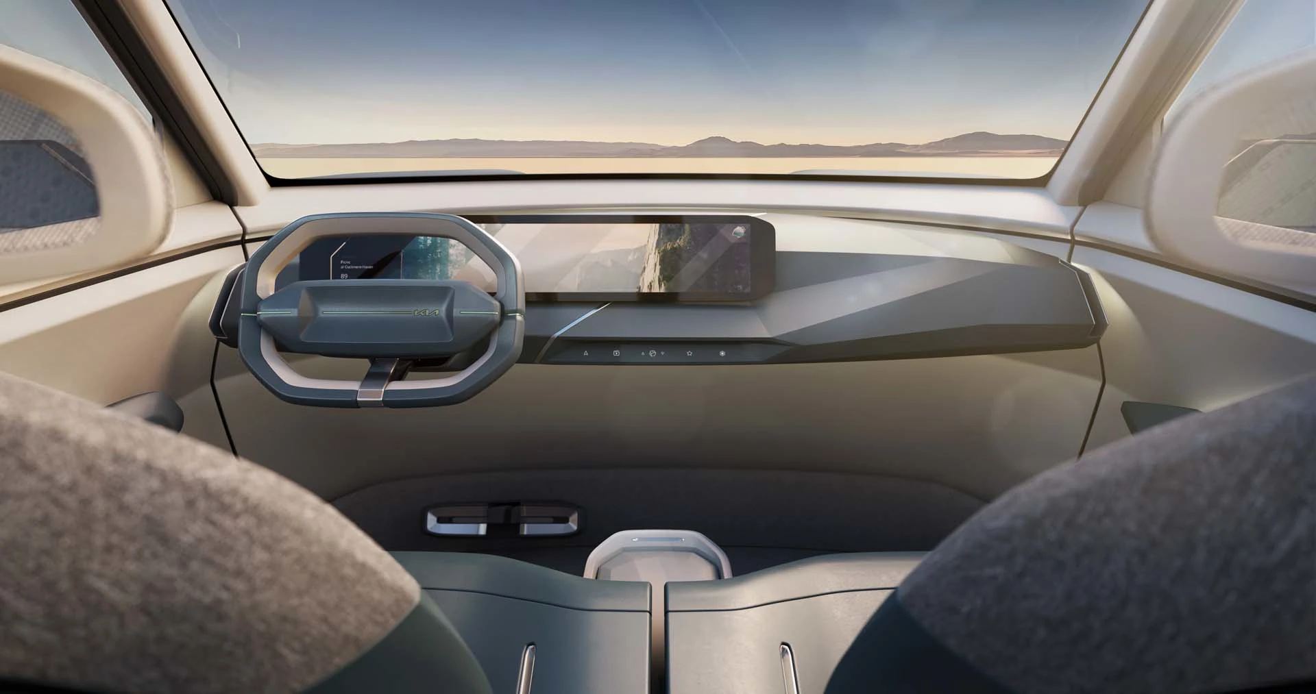 Kia EV5 Konceptbil Forrude Udsyn