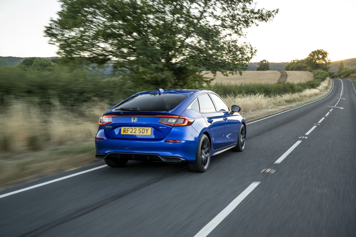 Honda Civic E HEV 2022 Dynamisk Bagfra