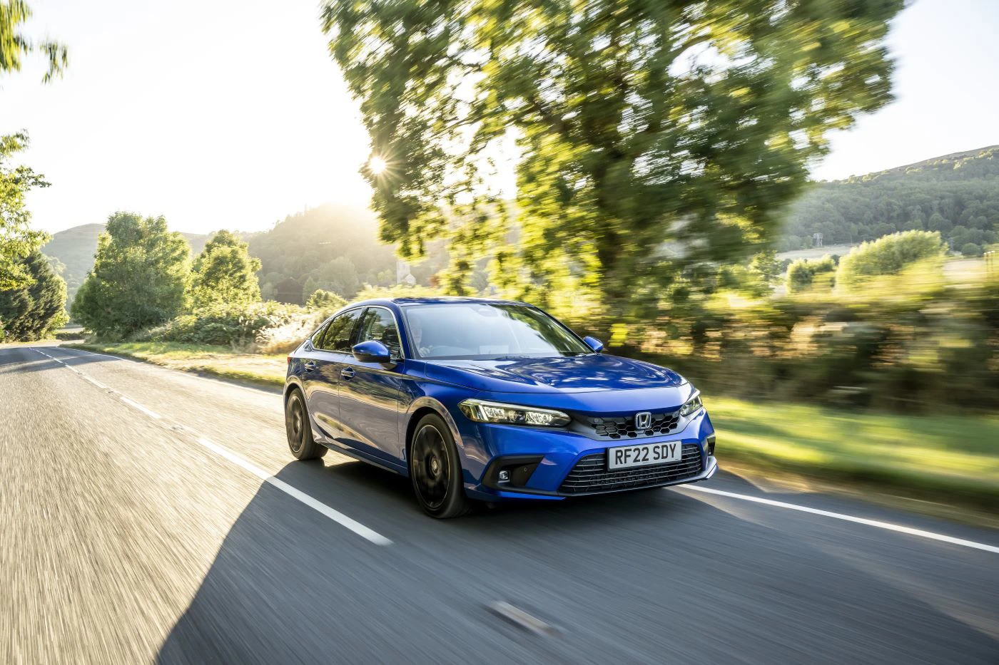Honda Civic E HEV 2022 Dynamisk Forfra
